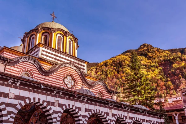 Bulgaria Hermosa Iglesia Unesco Patrimonio Humanidad Famoso Monasterio Rila Rilsky — Foto de Stock