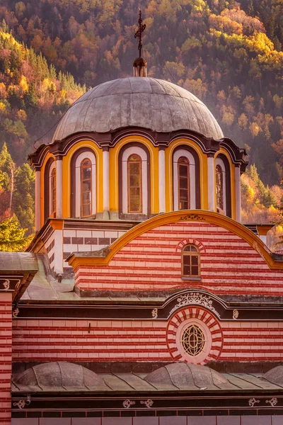 Bulgaria Hermosa Iglesia Unesco Patrimonio Humanidad Famoso Monasterio Rila Rilsky —  Fotos de Stock