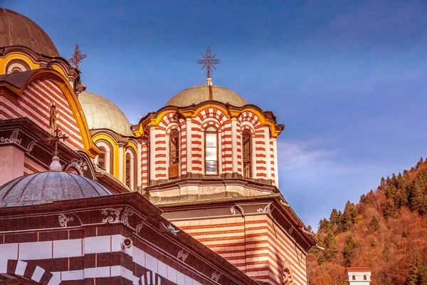 Bulgarien Schöne Kirche Unesco Weltkulturerbe Berühmtes Rila Kloster Rilsky Kloster — Stockfoto