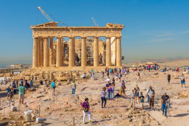 Atina, Yunanistan 'da Akropolis' te Parthenon