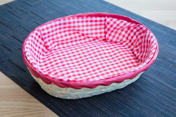 Wicker basket for bread — Stock Photo, Image