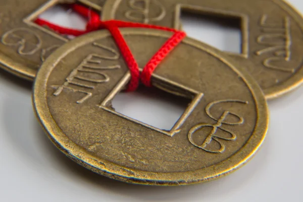 Feng shui lucky coins — Stock Photo, Image