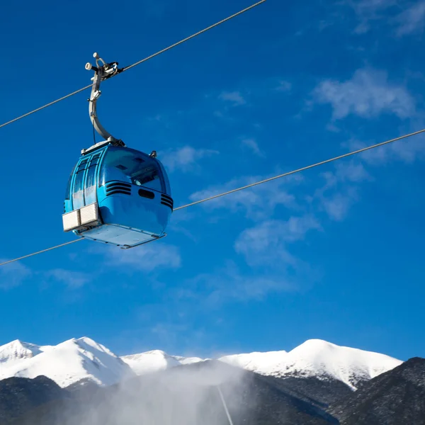 Cabina de teleférico Bansko, Bulgaria — Foto de Stock