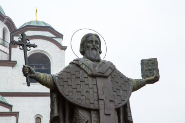 St. Sava Belgrad'da heykeli
