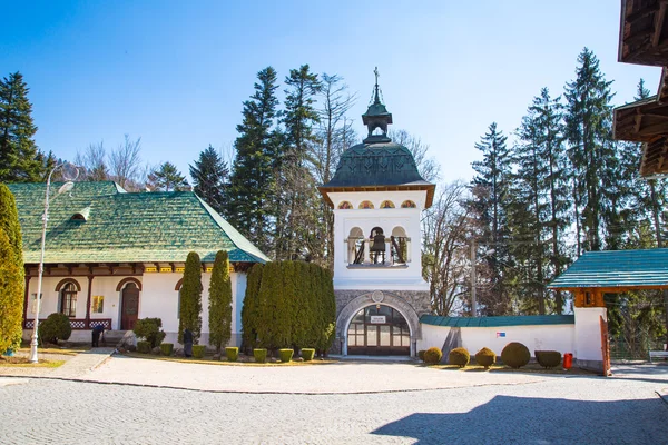 在锡修道院，罗马尼亚的钟塔 — 图库照片