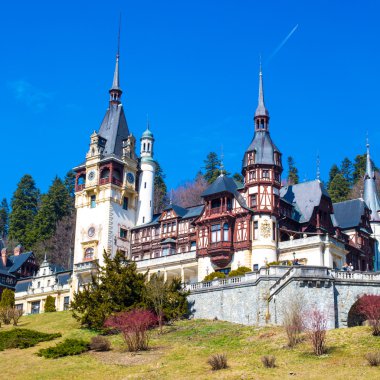 Güzel eski kraliyet peles Kalesi, sinaia, Romanya