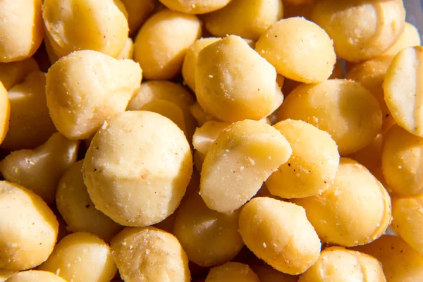 Macro Macadamia Nuts — Stock Photo, Image