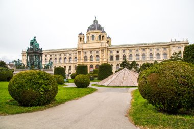 Güzel Sanatlar Müzesi ve İmparatoriçe Maria Theresa Viyana'da tasvir eden heykel
