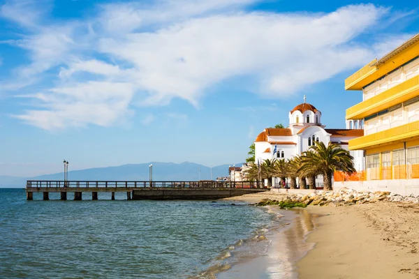 Yunan Ortodoks Kilisesi Paralia Katerini Beach, Yunanistan