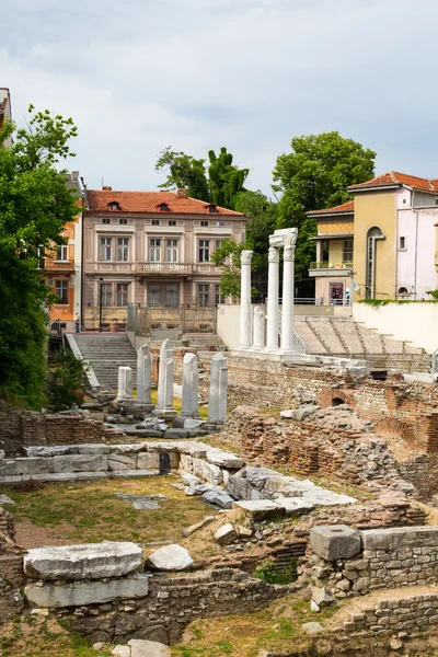 Foro antiguo con Odeón en Plovdiv, Bulgaria —  Fotos de Stock