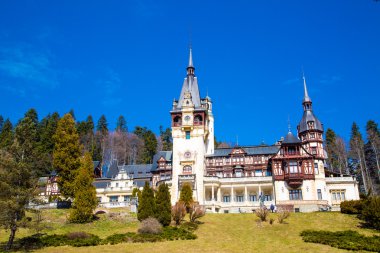 Güzel eski kraliyet peles Kalesi, sinaia, Romanya