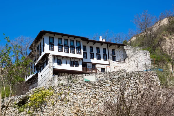 Traditionelles haus in melnik stadt, bulgarien — Stockfoto