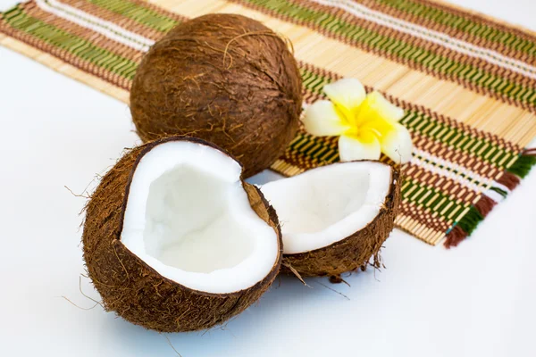 Čerstvý zblízka kokos — Stock fotografie