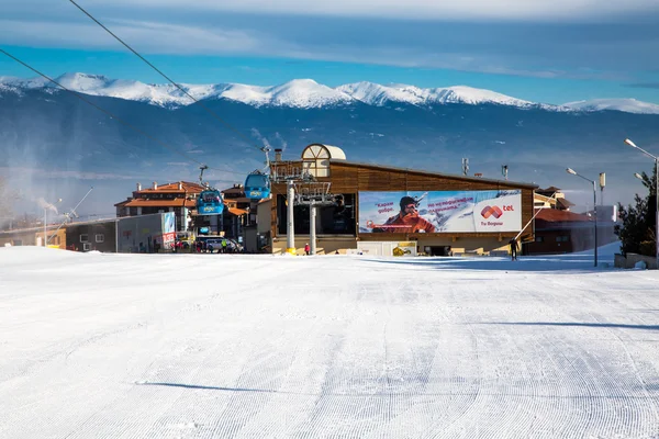 Bansko skistation, kabelbaan lift, Bulgarije — Stockfoto