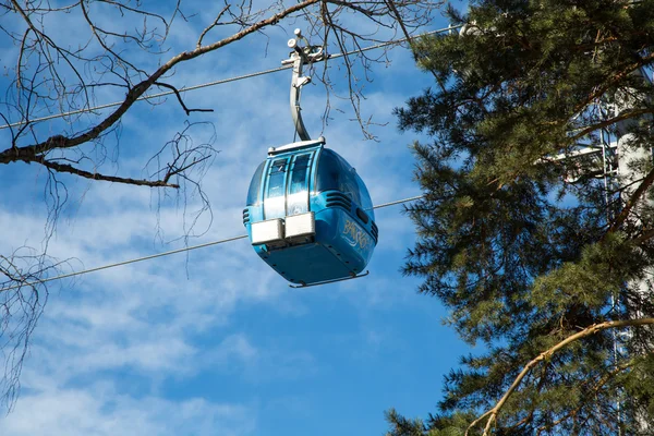 Cabine de teleférico Bansko, Bulgária — Fotografia de Stock