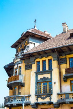 Part of the nice building in Old Town, Brasov, Romania