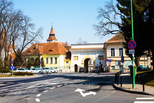 Schei gate in old city Brasov, Transylvania, Romania — Stock Photo, Image