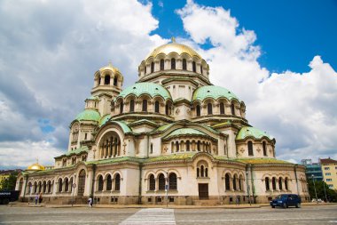 Day view of St. Alexander Nevski Cathedral in Sofia, Bulgaria clipart