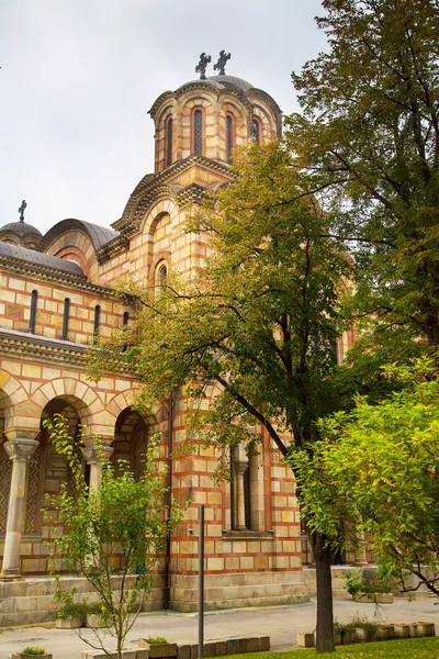 部分ビュー セルビア ベオグラードの中心部に正教会聖マーク — ストック写真
