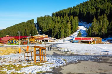 Bunderishka polyana, Kayak istasyonu, teleferik Asansör, Bansko, Bulgaristan