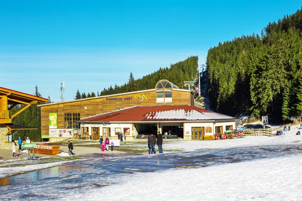 Bunderishka polyana, estación de esquí, teleférico, Bansko, Bulgaria —  Fotos de Stock