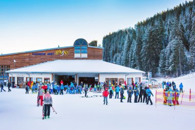 Bunderishka polyana, Kayak istasyonu, teleferik Asansör, Bansko, Bulgaristan