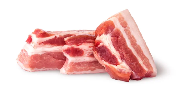 Tres piezas de tocino — Foto de Stock