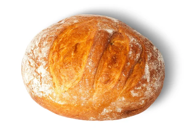 Loaf of white round bread — Stock Photo, Image