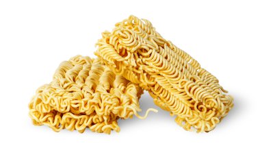 Two pieces noodles of fast preparation clipart
