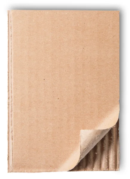 Torn piece of Cardboard — стоковое фото