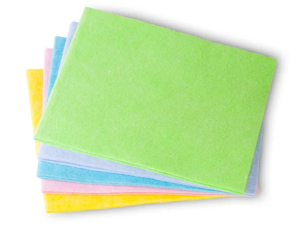 Multicolored Cleaning Cloths — Stock Photo, Image