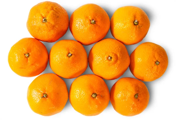 Dojrzałe, soczyste mandarynki pomarańczowy — Zdjęcie stockowe