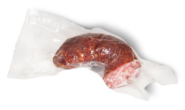 Vakum ambalaj sosis parçası