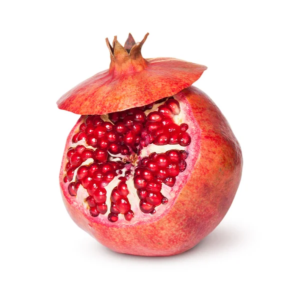 Delicious Exotic Pomegranate Fruit With Lid — Stock Photo, Image