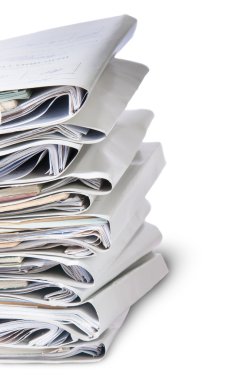 Kapsar kaotik yığın içinde düzenlenmiş dosyalar