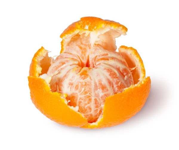 Teilweise gereinigte Mandarine — Stockfoto