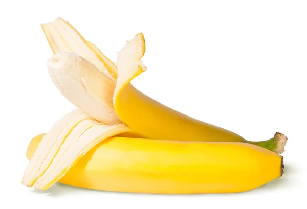 Częściowo obrane banany — Zdjęcie stockowe
