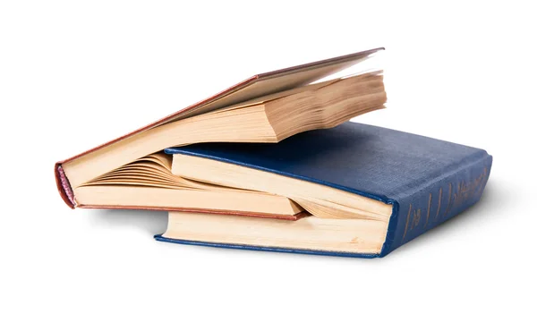 Two old books nested rotated — Stock Photo, Image