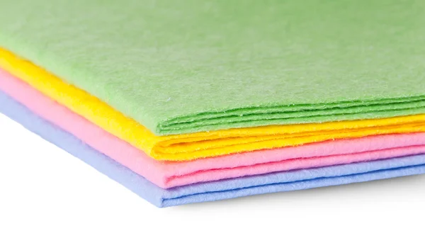 Paños de limpieza multicolor de primer plano — Foto de Stock