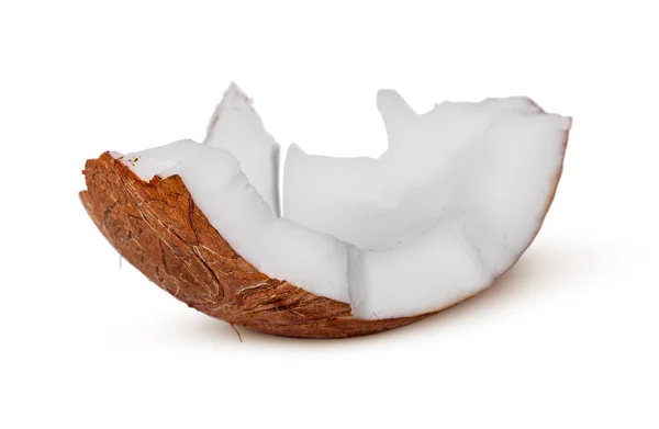Enkel stuk van kokosnoot pulp — Stockfoto