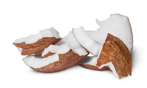 Several pieces of coconut pulp — Stock Photo, Image