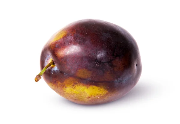 Whole plum violet side — Stock Photo, Image