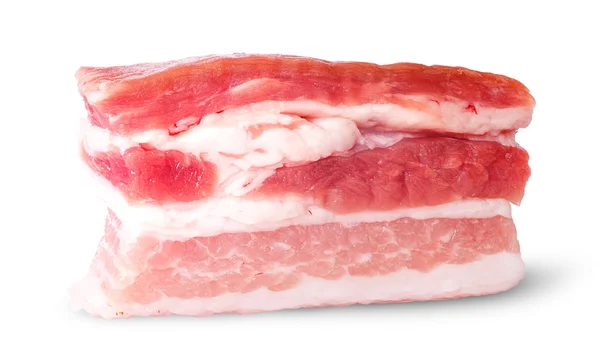 Primo piano singolo pezzo di pancetta — Foto Stock