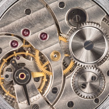 Saat hareketinin makro fotoğraf 