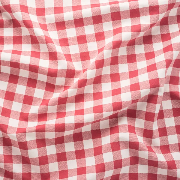 빨간색과 흰색 식탁보 배경 — 스톡 사진