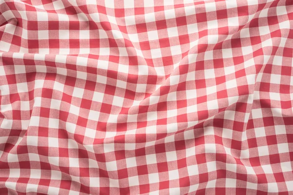 빨간색과 흰색 식탁보 배경 — 스톡 사진