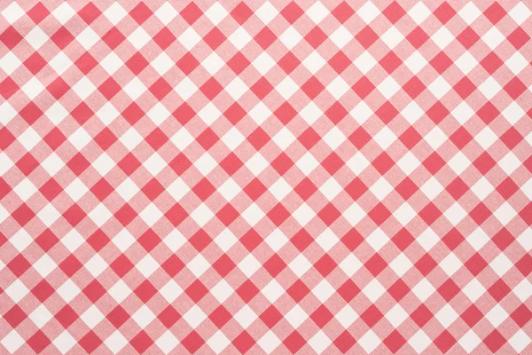 Red and white tablecloth — Stock Photo, Image