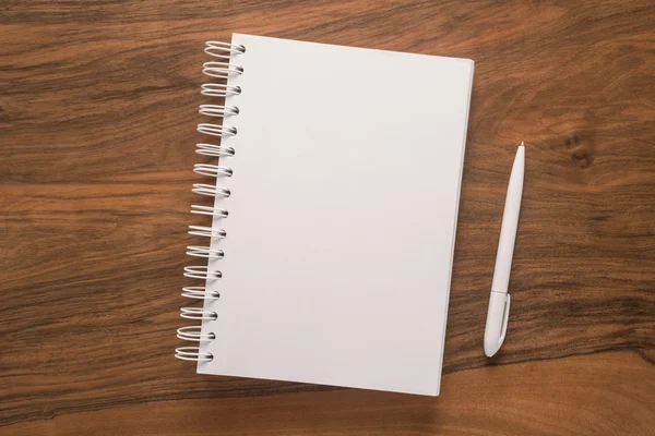 Notepad with pen — Stock Photo, Image