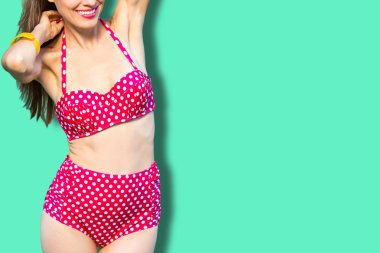 Güzel bikini yaz kadın
