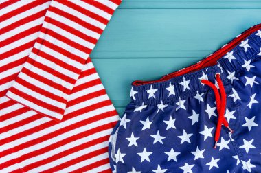 Elbise arka plan ABD bayrağı